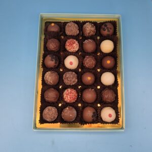 24 chocolate truffle selection front