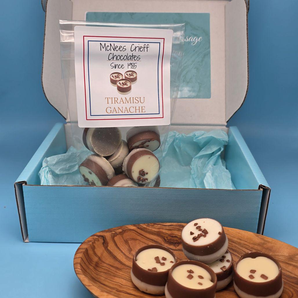 Handcrafted Tiramisu Ganache Chocolates, Coffee Infused Milk Chocolate Cups - Image 2
