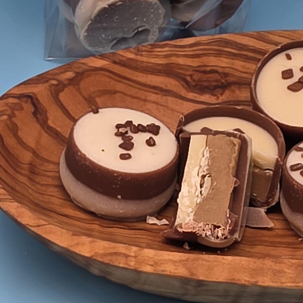 Handcrafted Tiramisu Ganache Chocolates, Coffee Infused Milk Chocolate Cups - Image 7
